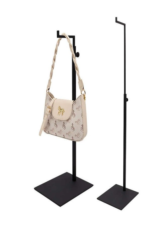homingyo Metal Handbag Display Stand, Adjustable Purse Hook Rack, Bag Organizer Stand (black) - Image 1